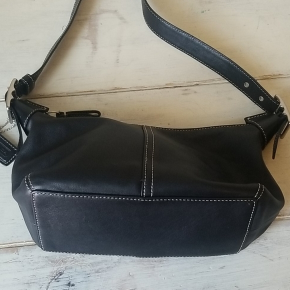 Coach Leather Black Hobo Purse - Picture 6 of 14